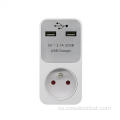 Socket de cargador USB con enchufe FR